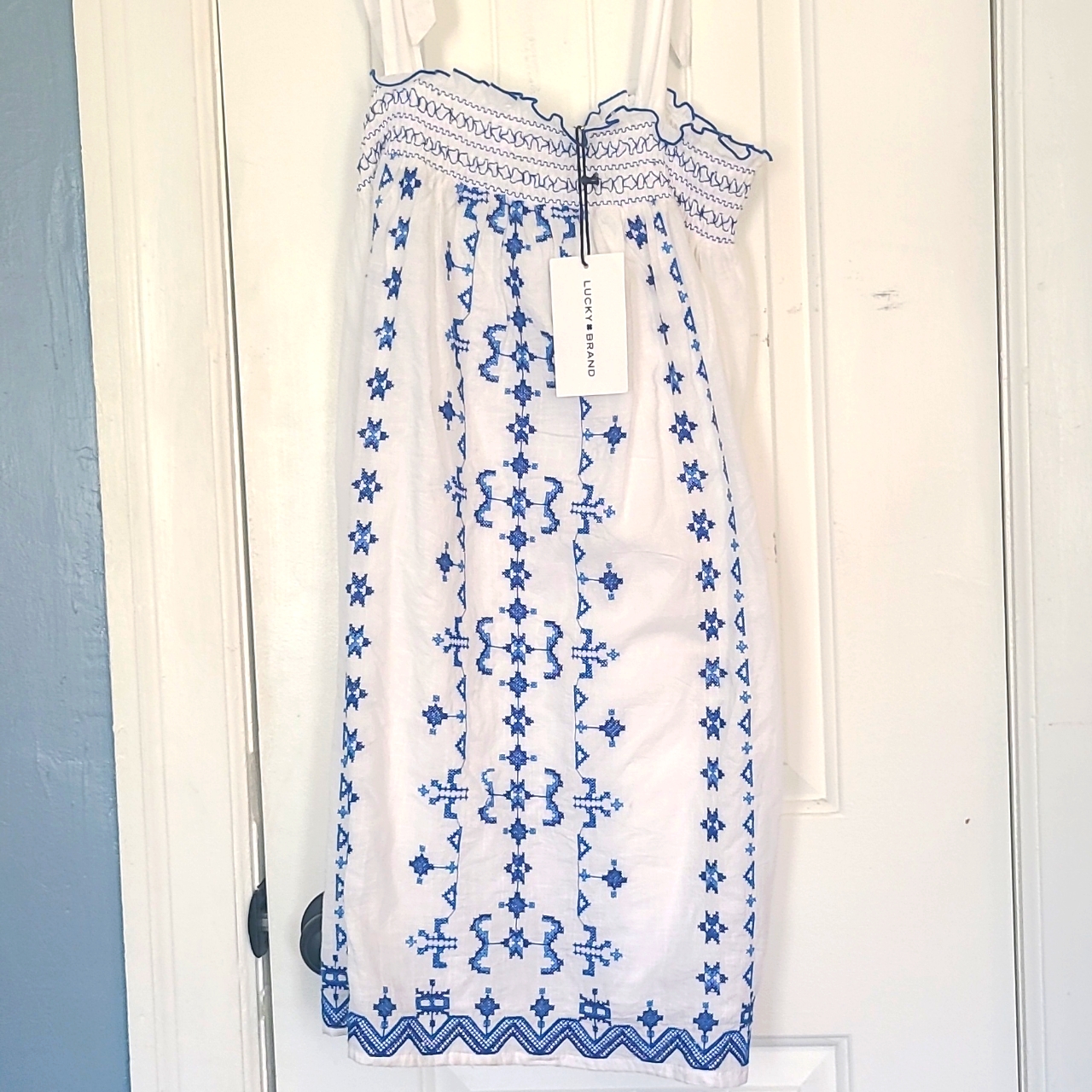 Lucky Brand 100 Cotton Stitched Dress Lucky Brand 100 Cotton Stitched Dress